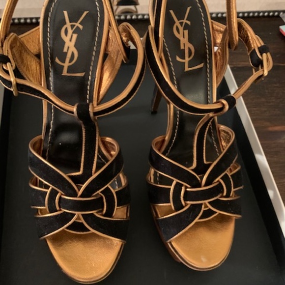 Yves Saint Laurent Shoes - Yves Saint Laurent Suede Tribute Sandal